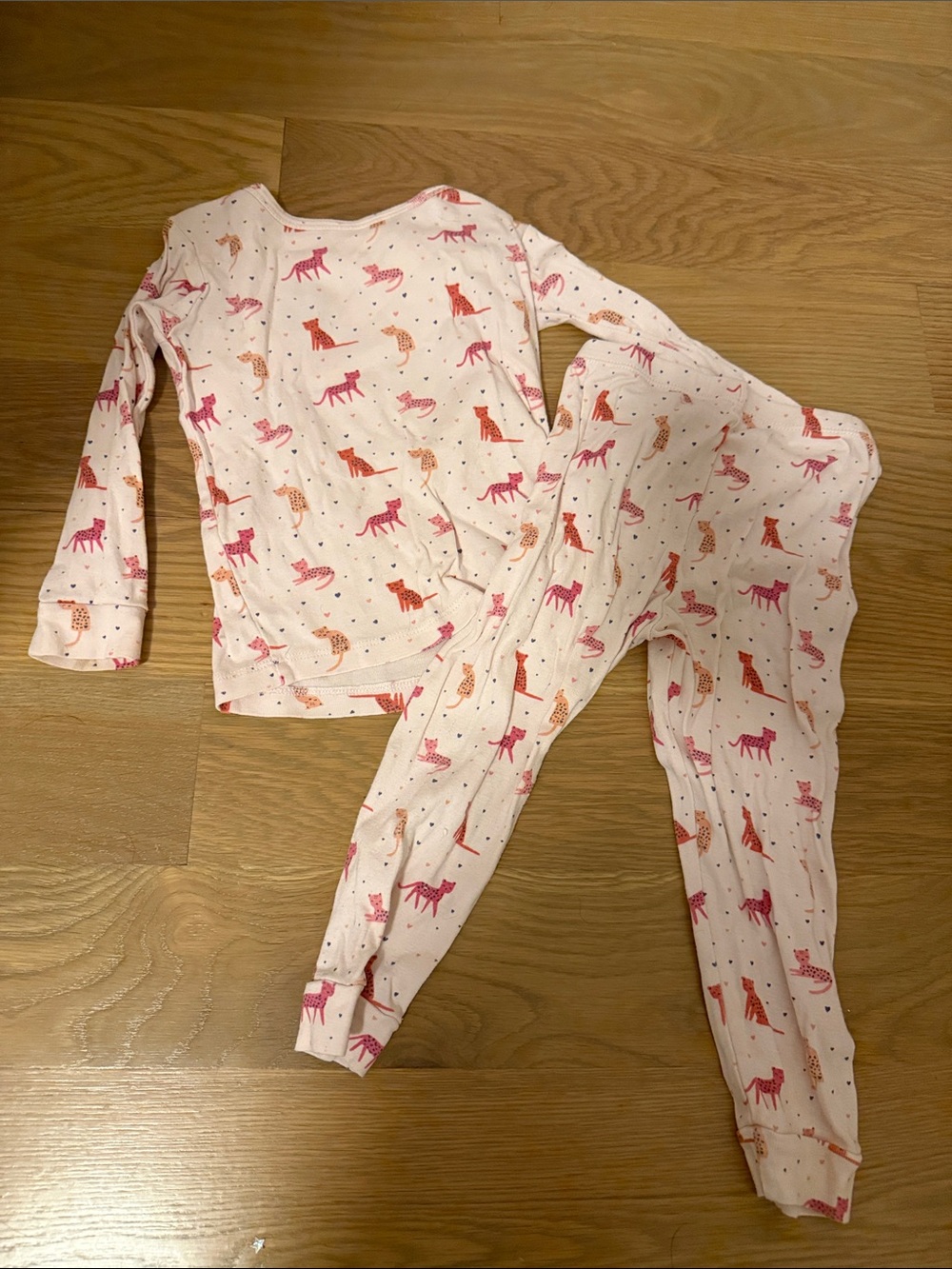 Magnetic Me Pink & Orange Print Pajama Set 2T